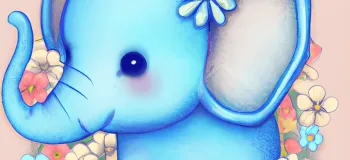 آموزش مرحله به مرحله نقاشی کودکانه فیل