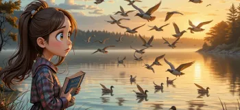 داستان غمگین اردک های وحشی و کودکی نگران