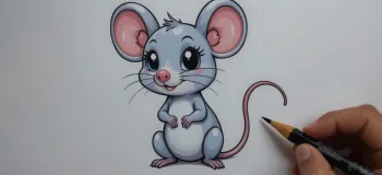 آموزش نقاشی موش بامزه برای کودکان در ۷ مرحله ساده