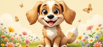 آموزش مرحله به مرحله نقاشی سگ بامزه برای کودکان