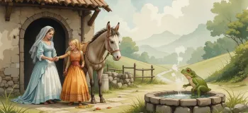 قصه خاله قورباغه و سه دختر همسایه