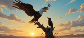 قصه صوتی کلاغی که دوست داشت عقاب باشد