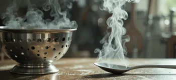 معنی و مفهوم ضرب المثل 'آبکش به کفگیر می گوید چقدر سوراخ داری'
