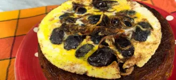 دمی رشته با تخم مرغ و خرما طعمی دل نشین از دل سفره های سنتی