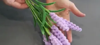 گل های اسطوخودوس جادویی با سیم پولیشی / هنر ساده و زیبا