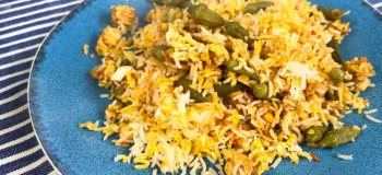 تهیه بامیه پلو مجلسی خوشمزه / یک غذای غیر تکراری خوشمزه