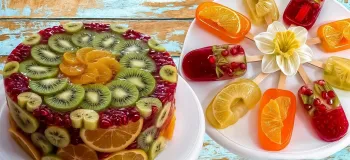 اگه فقط پودر ژله و میوه داری این دسر ژله ای های شیک و مجلسی رو درست کن!