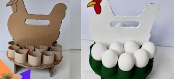 ساخت جا تخم مرغی با رول مقوای دستمال توالت!