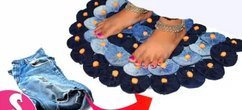 تبدیل شلوار جین کهنه به پادری خلاقانه!