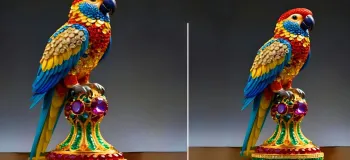 ساخت دکور طوطی خیره کننده با فویل نقره ای!