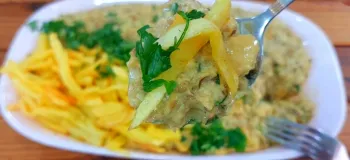 طرر تهیه بیورینگ بادمجون و مرغ خوشمزه و متفاوت / پیش غذای خوشمزه و مجلسی
