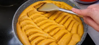 طرز تهیه ی حلوای شیر بدون شهد فقط توی یه تابه / ساده سریع مجلسی
