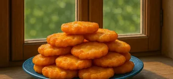 فطایر سیب زمینی و فلفل دلمه ای ترد و خوشمزه /دستور اسنک سریع با سیب زمینی و فلفل