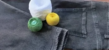تبدیل شلوار جین کهنه به یک اثر هنری!