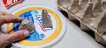 ساخت دیوارکوب زیبا با تخم مرغ و درب پلاستیکی ماست!