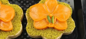طرز تهیه خوشمزه ترین تر حلوا مجلسی با کراست حلوای هل و بادام بسیار خوشمزه رایگان هیچ جا پیدا نمیکنی!