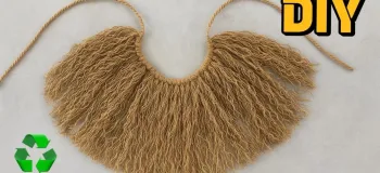 ساخت دکور دیواری زیبا با ریسمان و مقوای بازیافتی!