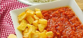 طرز تهیه خورشت سیر گوجه و برنج کته ، غذای راحت لذیذ مناسب بهار و تابستون!