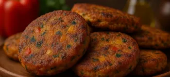 کتلت عربی بدون گوشت و تخم مرغ / خوشمزه سالم و بدون جذب روغن کتلت گیاهی مخصوص وگان ها