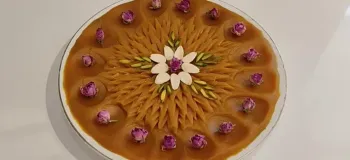 حلوای زعفرانی خوش رنگ و مجلسی / آموزش کامل با نکات طلایی