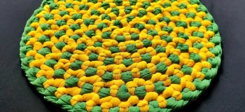 ساخت پادری خانگی با لباس های قدیمی و گره های ماکرامه!