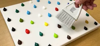 نقاشی آسان با جاروی کوچک با طرح مسیر جنگلی!