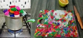 ذوب درپوش های پلاستیکی و ساخت تخته برش!