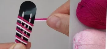 آموزش ساخت گل با نخ و سنجاق سر!