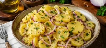 طرز تهیه سالاد سیب زمینی اتریشی؛ فوری، آسان و فوق العاده خوشمزه