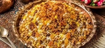 پتله پلو همدانی؛ غذای سنتی و مقوی با عطر گندم، کشمش و گردو | روش اراکی ها