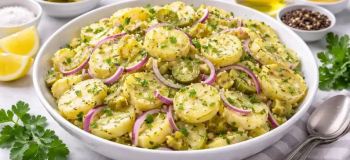 طرز تهیه سالاد سیب زمینی و پیاز؛ یک سالاد ساده، خوشمزه و سیرکننده