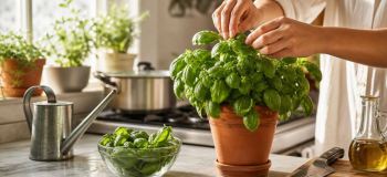 کاشت ریحان در گلدان در خانه؛ آموزش قدم به قدم برای داشتن ریحان تازه و سرسبز