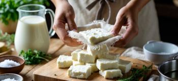 طرز تهیه پنیر خانگی حرفه ای و خوشمزه؛ پنیر تازه و لطیف با چند ماده ساده در خانه