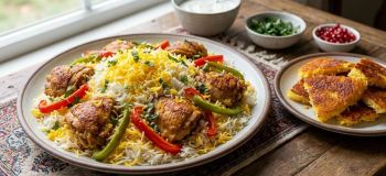 طرز تهیه فلفل پلو با مرغ؛ پلویی خوش رنگ و مجلسی با عطر فلفل دلمه ای