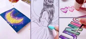 ۱۰ ایده آسان برای هنر | تکنیک های نقاشی برای مبتدیان!