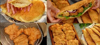 طرز پخت نان سریع بدون پودر سوخاری برای غذای خانگی خوشمزه!