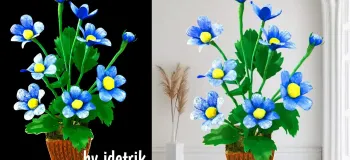 گل های کیسه پلاستیکی | طرز ساخت گل های کیسه پلاستیکی آسان و ساده!