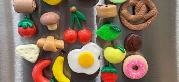 از یک تکه خمیر تا یک اثر هنری روی یخچال؛ ساخت آهنربای مینیاتوری دست ساز