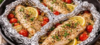 خوراک ماهی در فویل؛ غذایی رستورانی، خوش عطر و آبدار با کمترین روغن!