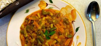 خوراک لوبیا سبز با گوشت چرخ کرده؛ غذای خوشمزه و جاافتاده ای که با یک بار امتحان، عاشقش می شوید!