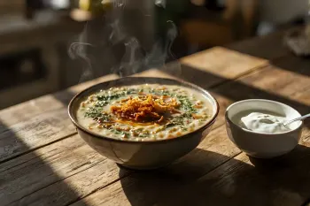 طرز تهیه آش بلغور و بادمجان طعمی اصیل و مقوی از آشپزی ایرانی