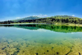 دریاچه ماهان جاذبه ای طبیعی در قلب چمستان مازندران