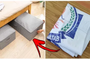 آموزش ساخت نظم دهنده لباس و تشک با گونی برنج