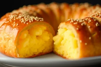 طرز تهیه کیک سیب زمینی میان وعده کلاسیک با تخم مرغ