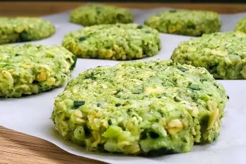 غذا با کلم بروکلی / طرز تهیه کوکو با کلم بروکلی و جو دوسر
