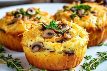 طرز تهیه میان وعده کلاسیک / دستور پخت مافین سیب زمینی با قارچ