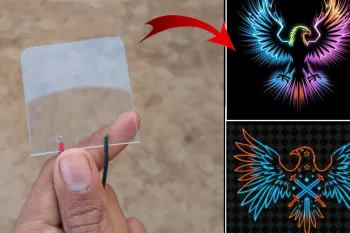 نحوه ساخت هولوگرام سه بعدی هفت رنگ در خانه