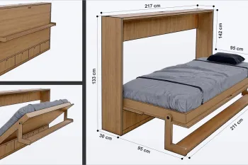 آموزش ساخت تخت تاشو: راه‌ حلی هوشمند برای خانه های کوچک