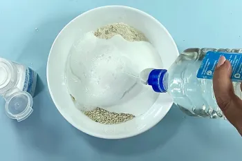 آرد، سرکه را مخلوط کنید / ایده ای خلاقانه با آرد و سرکه