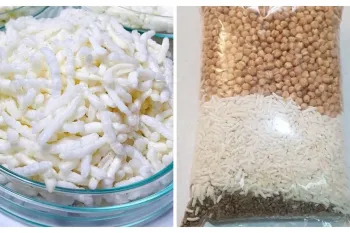 طرز تهیه برنجک / دستور پخت برنجک یکی از تنقلات سالم خانگی